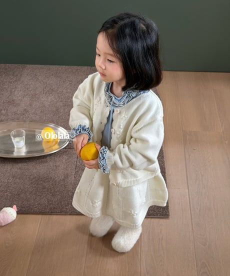 17[予約]ololala daisy knit matching set