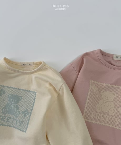 52[予約]LINDO motif bear tee
