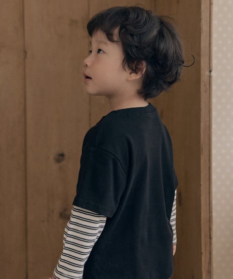 10[予約]送料無料 the beige layered sleeve tee