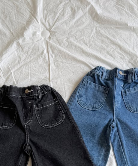 34[予約]ninibello penny pocket denim pants
