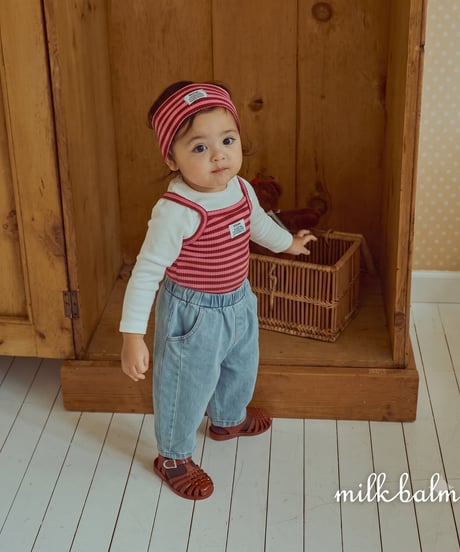10[予約]milkbalm round denim pants