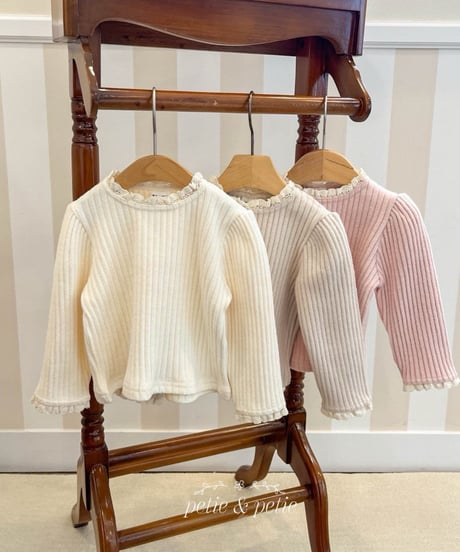 8[予約]petit&petit mellow lace t