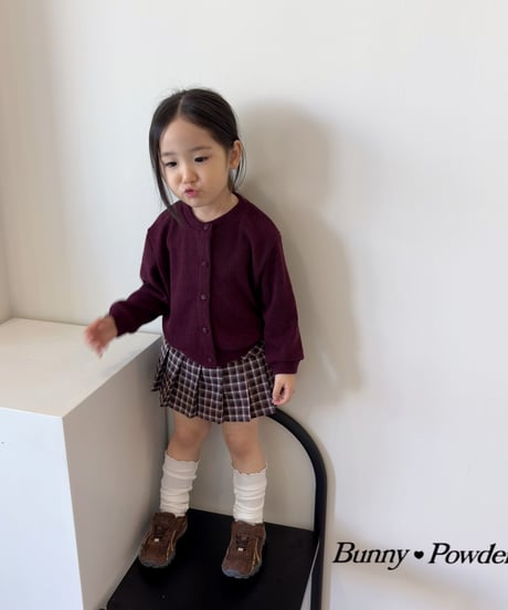 57[予約]bunny powder mocha skirt