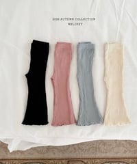 37[予約]melikey bobo rib bootcut