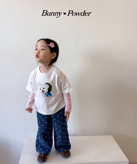 48[予約]bunny powder lovely denim pants