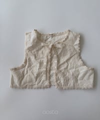 20[予約]Aosta lace open vest