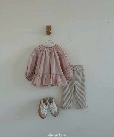 12[予約]aladin puff shirring blouse