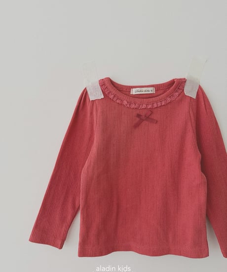 6[予約]aladin eyelet puff tee