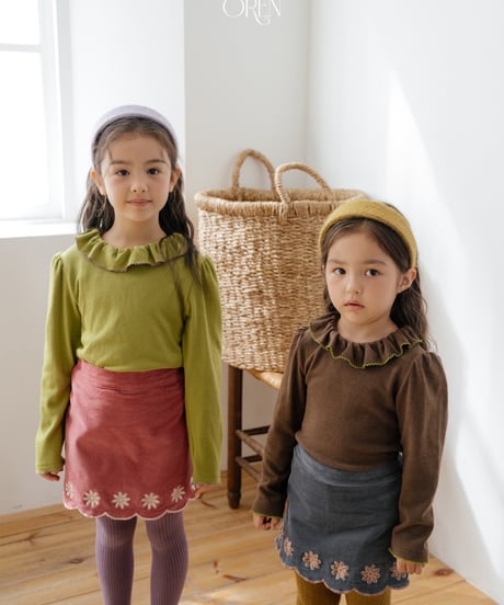 22[予約]OREN bella embroidered skirt pants