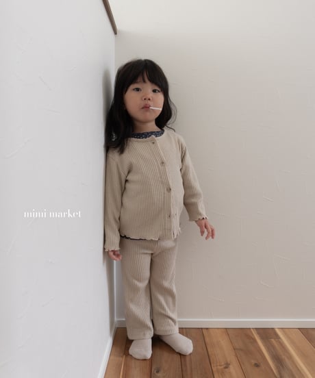 36[予約]mimi market liz rib cardigan