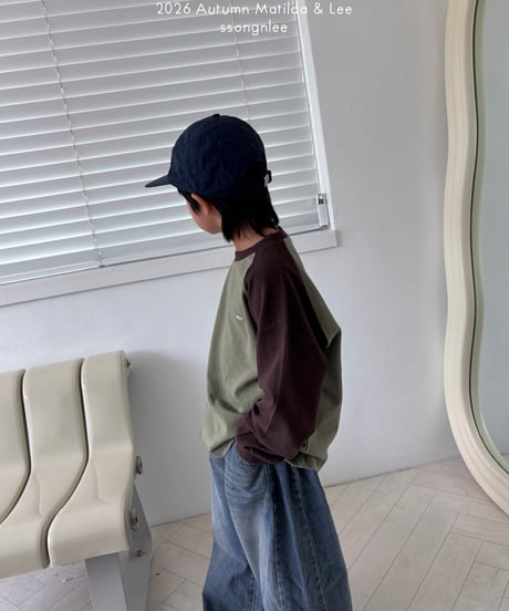 17[予約]matilda&lee color matching raglan tee