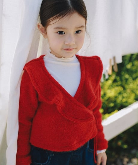 6[予約]mon Atelier margot wrap cardigan