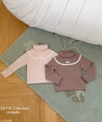 33[予約]ninibello mignon lace polar tee