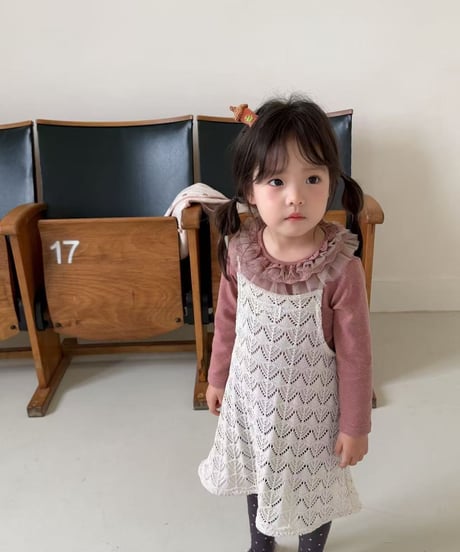 48[予約]aiai ruffle lace tee