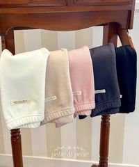 3[予約]petit&petit fleece ribbed leggings