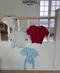 35[予約]saintdoll short sleeve round knit tee