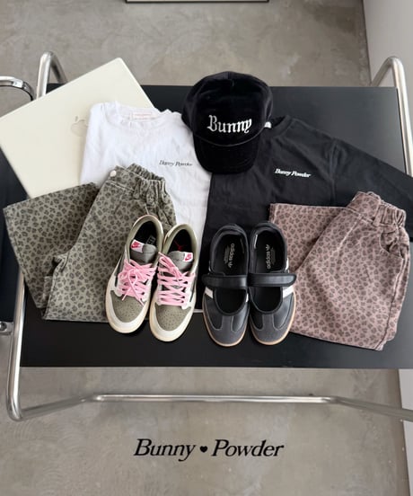 50[予約]bunny powder leopard print pants