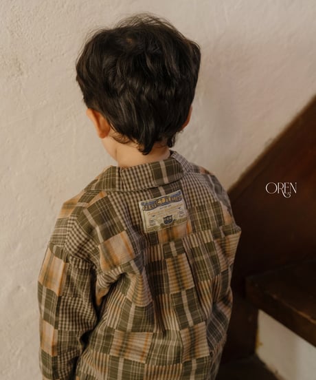 23[予約]OREN oliver patchwork shirt