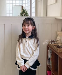 24[予約]petit&petit dot velour collar t