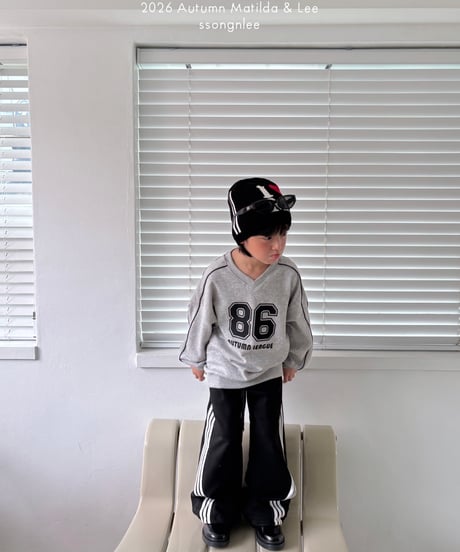 61[予約]matilda&lee 3stripe leaf pants