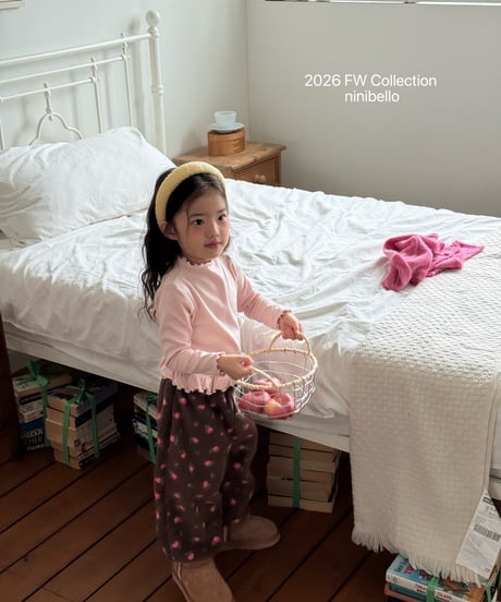 6[予約]ninibello witty frill tee(12m-2XL)
