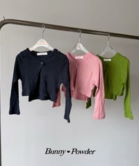 15[予約]bunny powder tencel cardigan