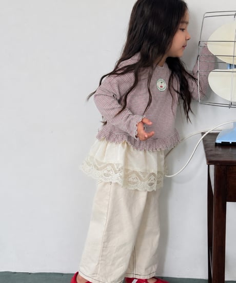 21[予約]poisson ribbon stone pants