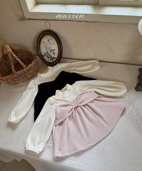 15[予約]marron ribbon t-shirt(XS-L)