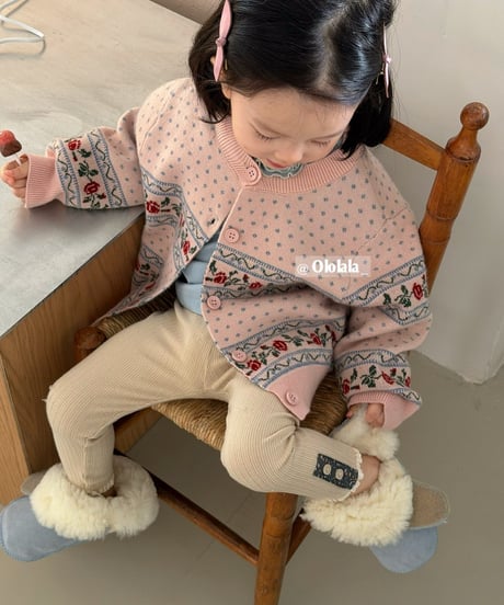 14[予約]ololala daisy button leggings