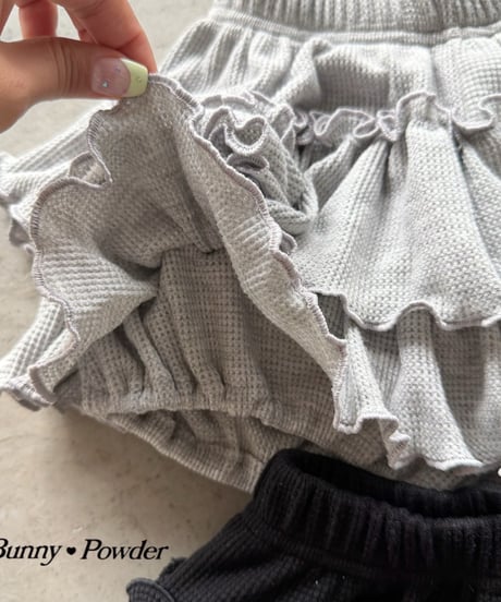 54[予約]bunny powder waffle tiered bloomers