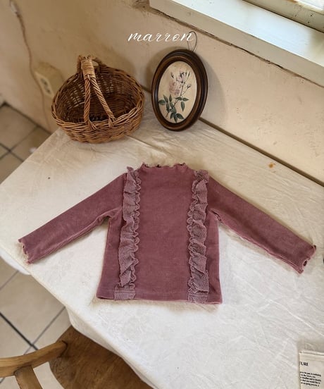 14[予約]marron hug neck polar tee(XS-L)