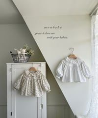 6[予約]monbebe flower elder blouse