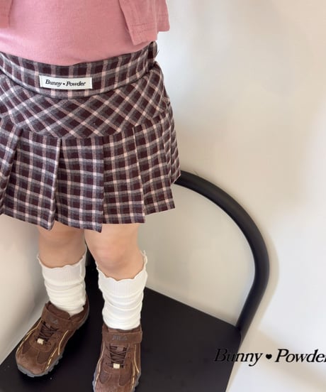 57[予約]bunny powder mocha skirt