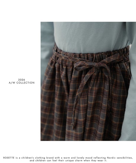 20[予約]ROSETTE preppy pants