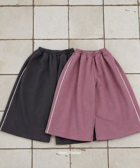 20[予約]mon Atelier lace wide pants