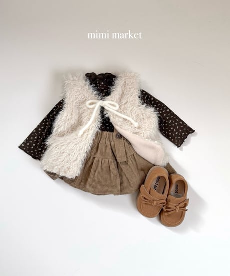 11[予約]mimi market corduroy cancan skirt