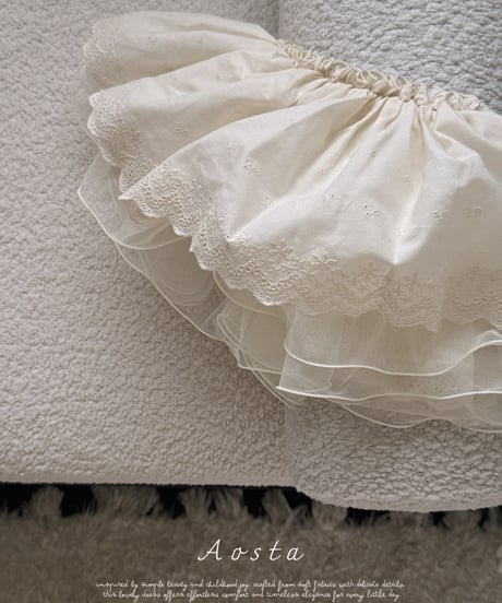 19[予約]Aosta lace skirt