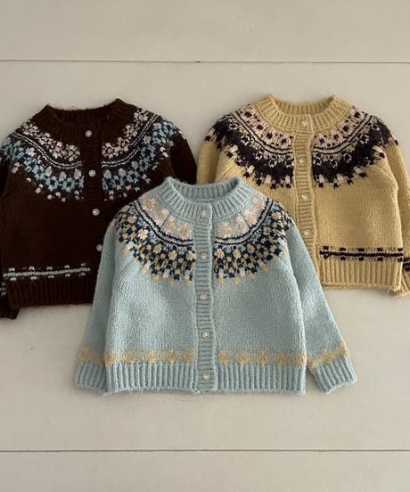 31[予約]ololala oriental knit cardigan