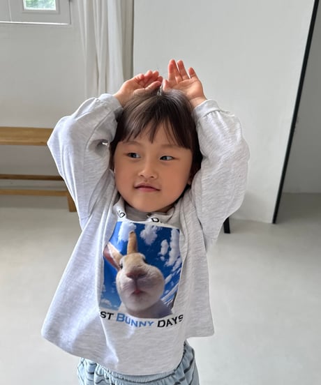 5[予約]nightbebe flying bunny long sleeve tee