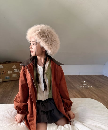 15[予約]COMMA layered color block cardigan