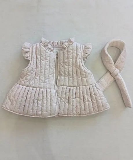 91[予約]aiai dori quilted scarf padding vest