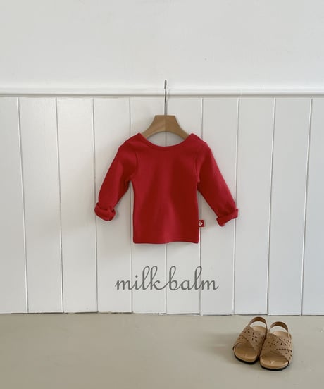 16[予約]milkbalm eyelet tee