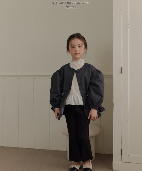56[予約]melikey momo frill trench coat