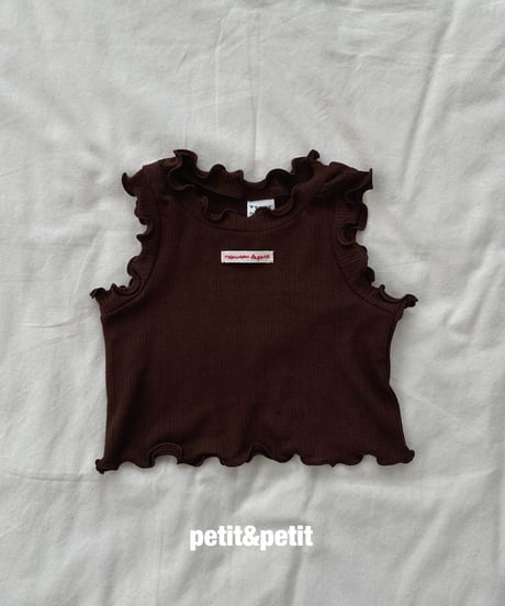 18[予約]petit&petit mimi rib tanktop