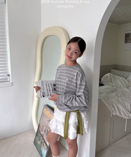39[予約]matilda&lee daily border tee