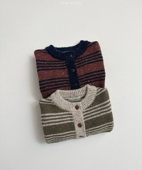 6[予約]minirobe line knit cardigan