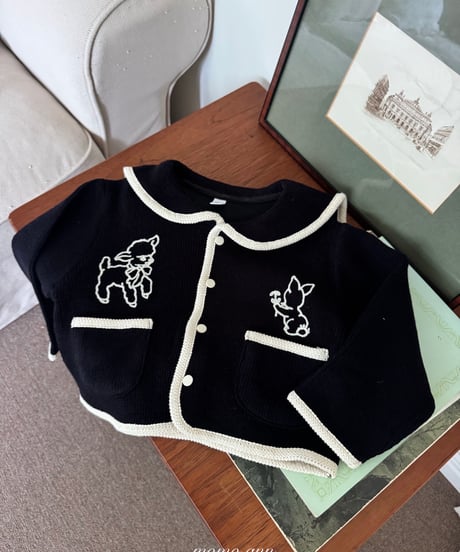 15[予約]momoann jacquard cardigan