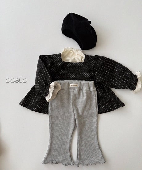 30[予約]Aosta milk dot blouse