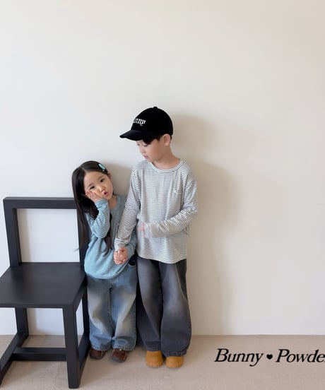 36[予約]bunny powder cotton tee
