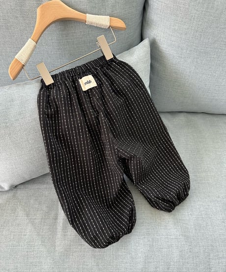 31[予約]monbebe jacquard jogger pants